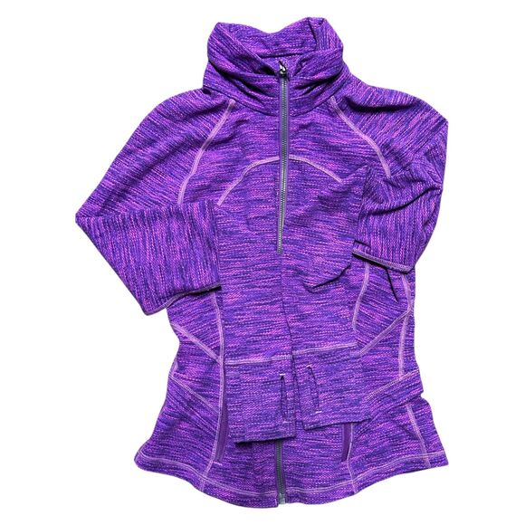 Lululemon, Women's Zip Up Jacket, Hustle in Your Bustle, Pink & Purple, Size 4 - Picture 4 of 9